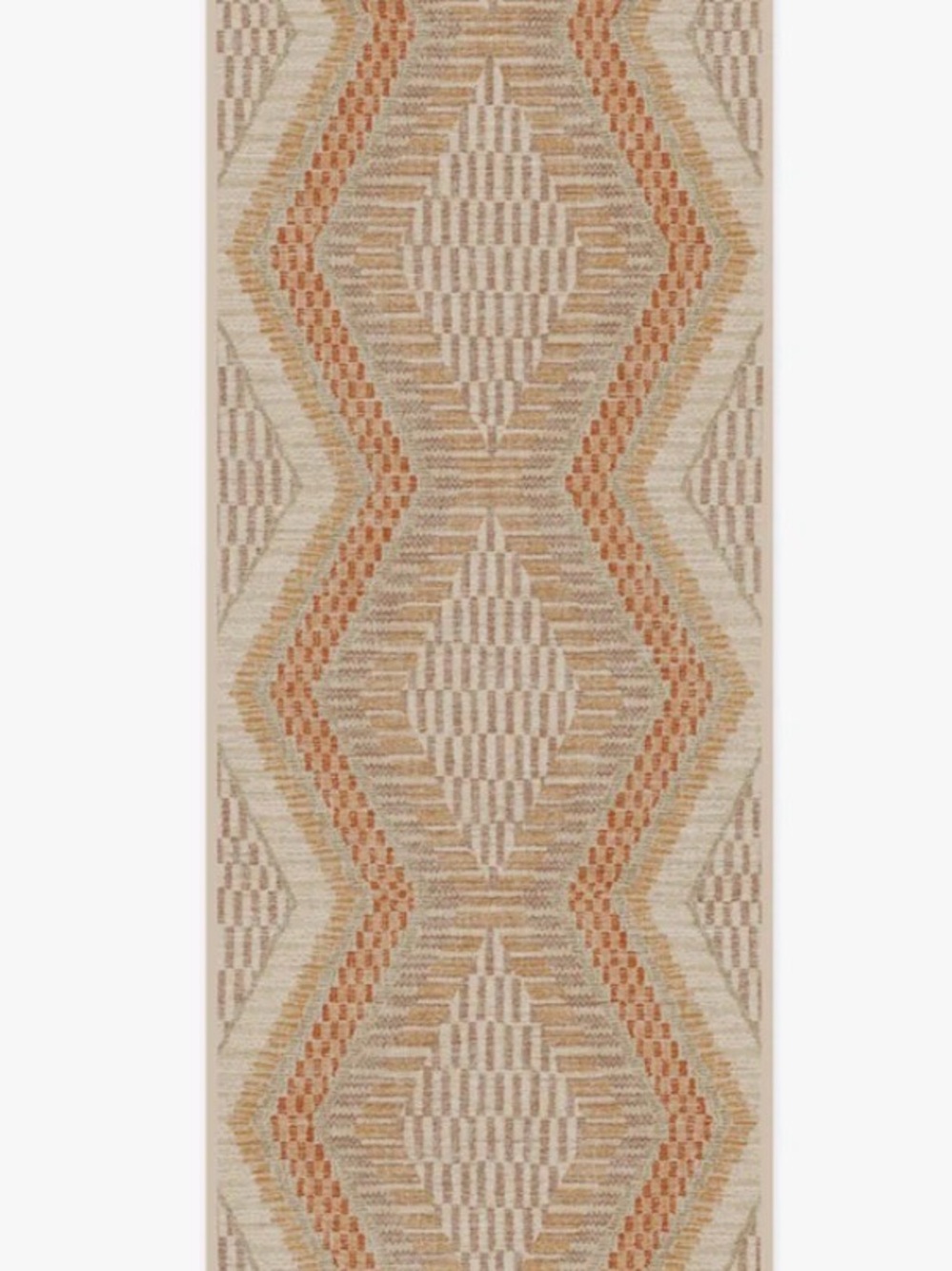 Ruggable Etta Natural & Terra flatweave long runner (cover only)-